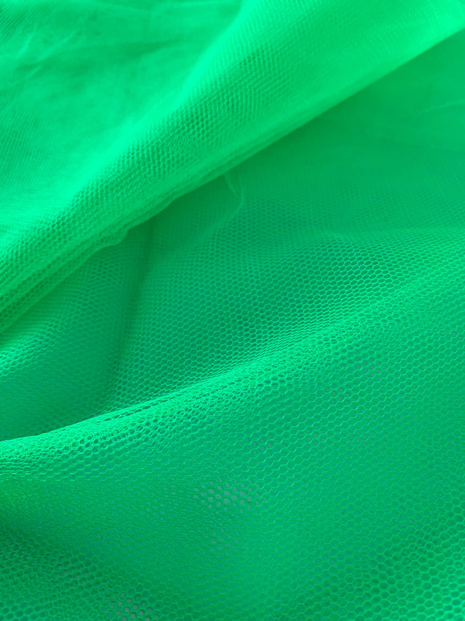 Tissu tulle vert pomme