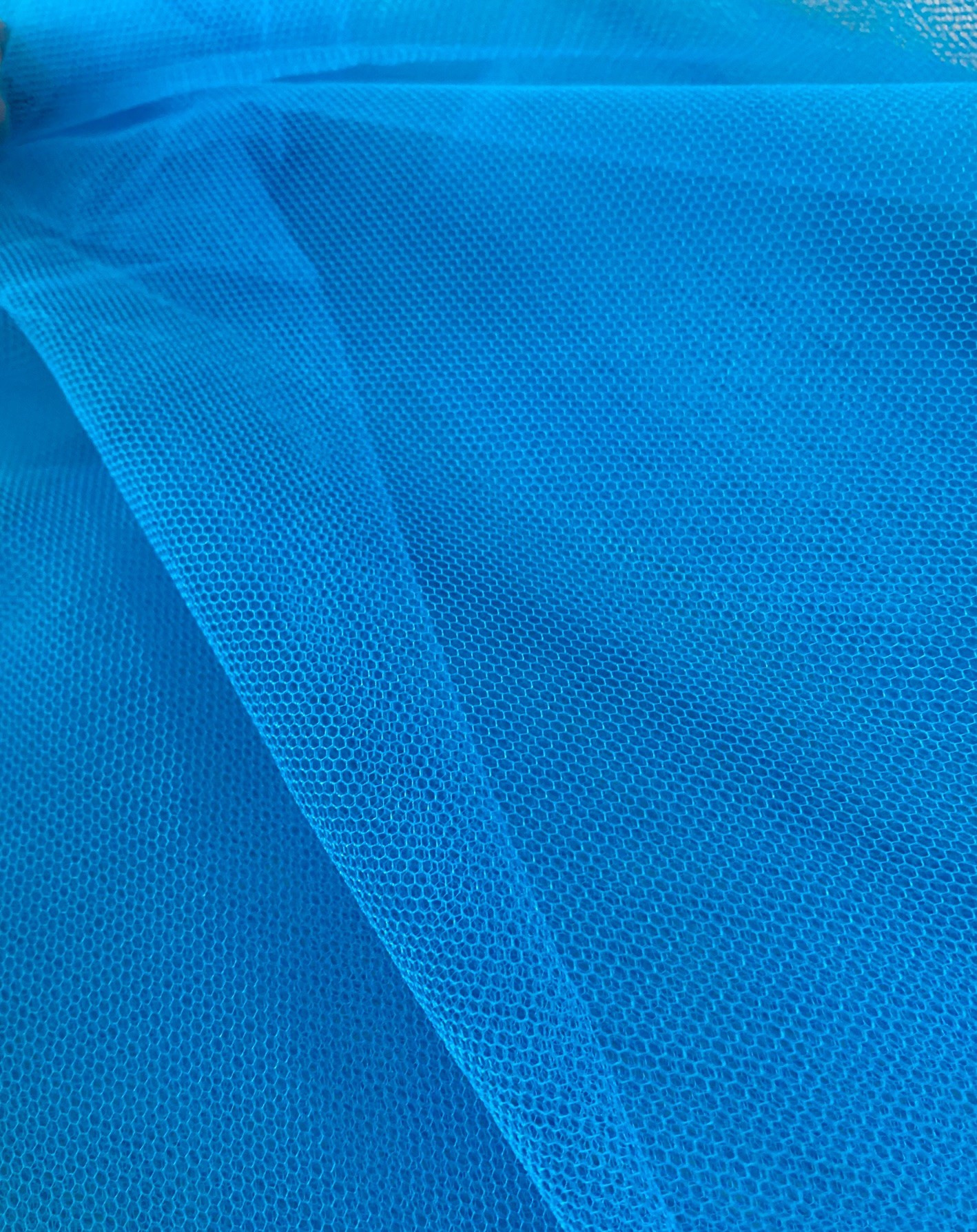 Tissu tulle bleu turquoise – Image 2