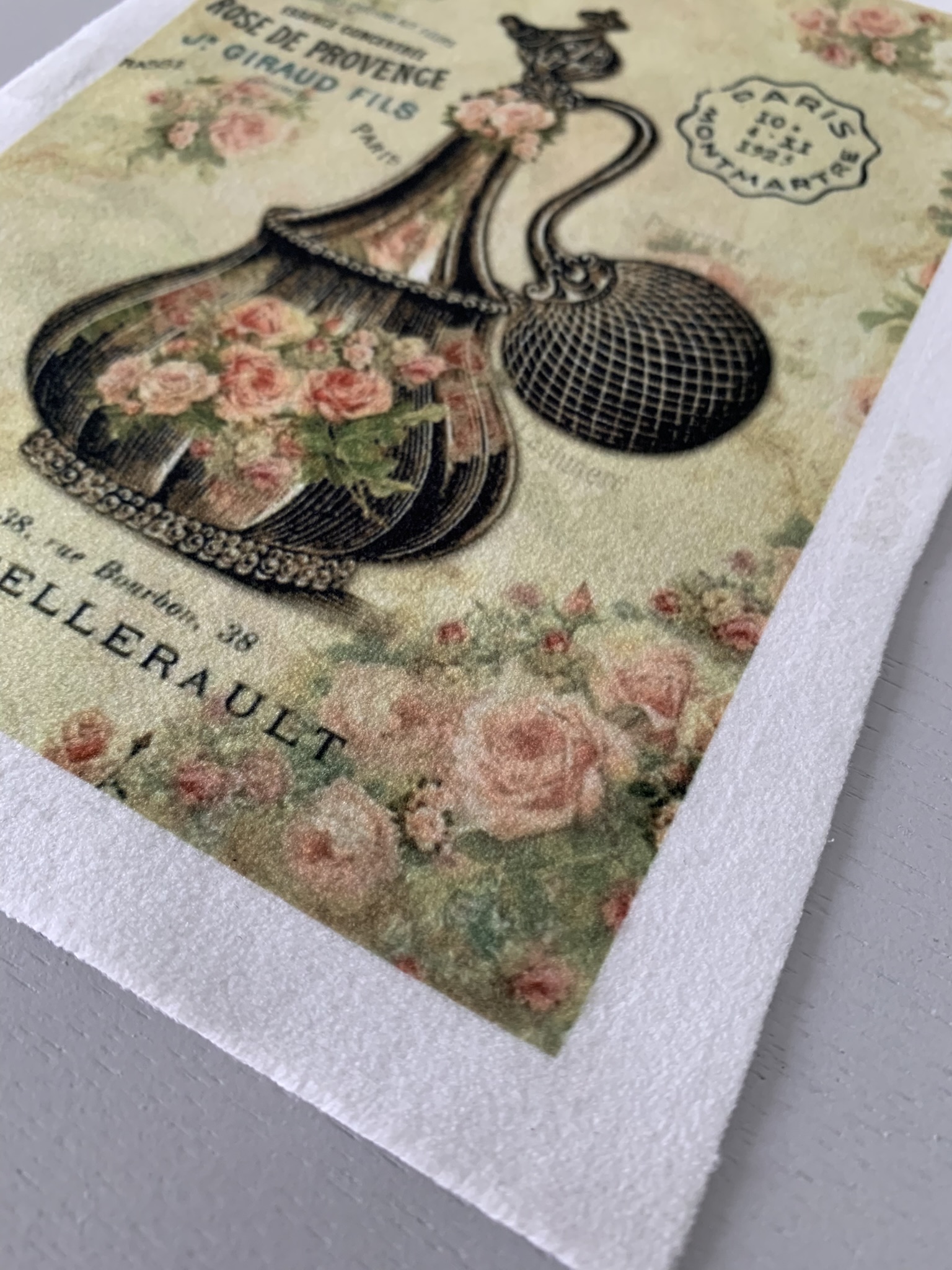 Coupon illustré velours parfum d'antan