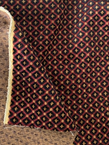 Tissu ameublement velours tapissier losanges – Image 3