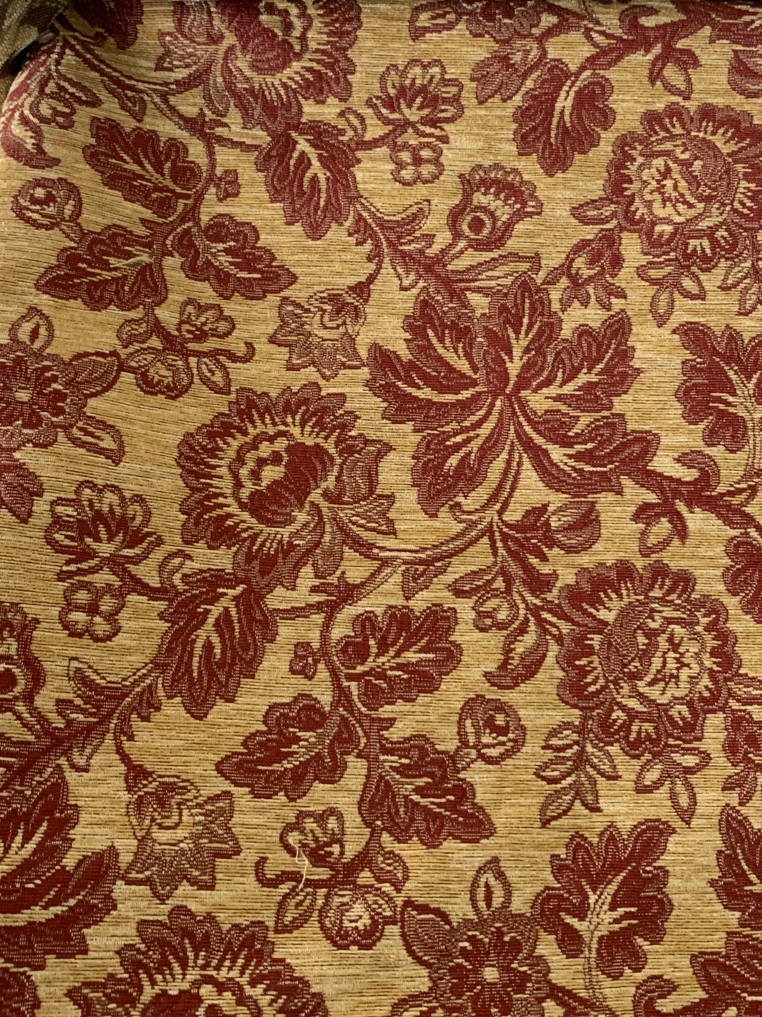 Tissu ameublement jacquard velours fleuri – Image 4