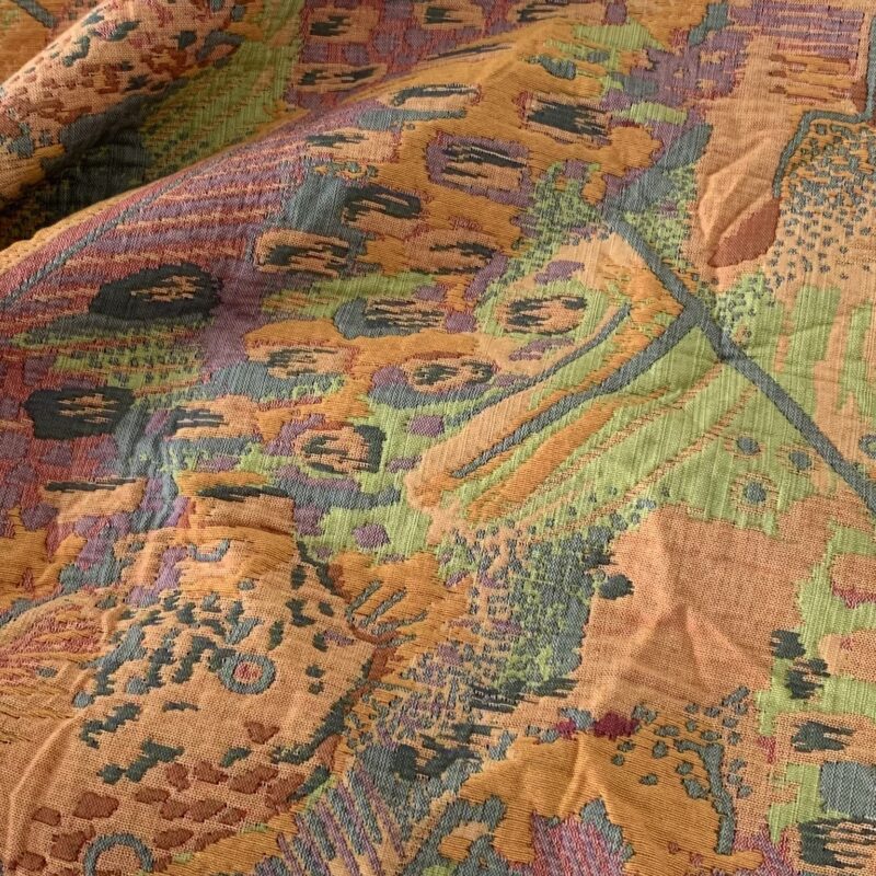 Tissu ameublement Gobelin double face multicolore