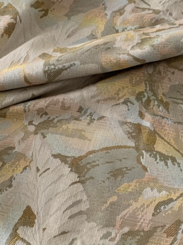 Tissu jacquard souple motifs floraux