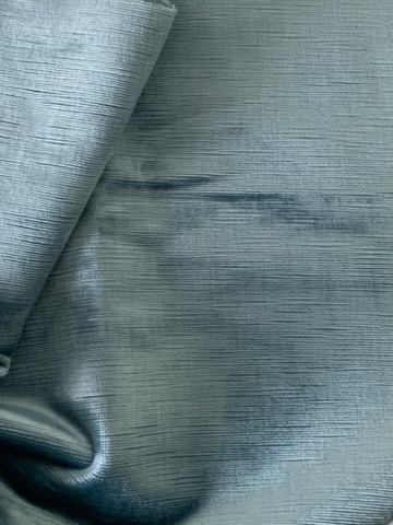 Tissu velours ameublement bleu glacier – Image 3