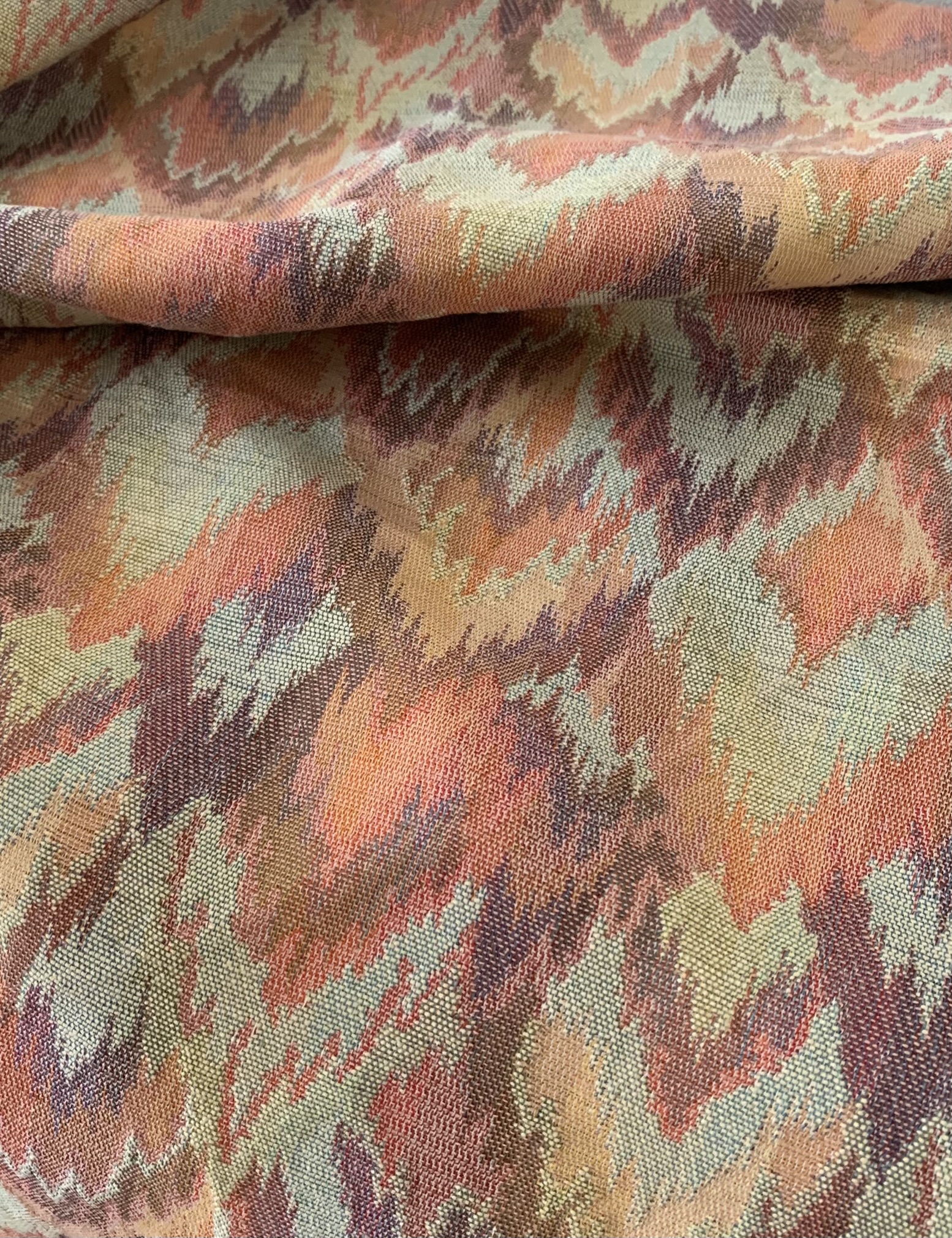 Tissu ameublement jacquard motifs abstraits