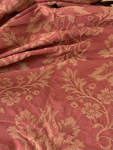 Tissu jacquard souple motifs fleuris baroques – Image 3