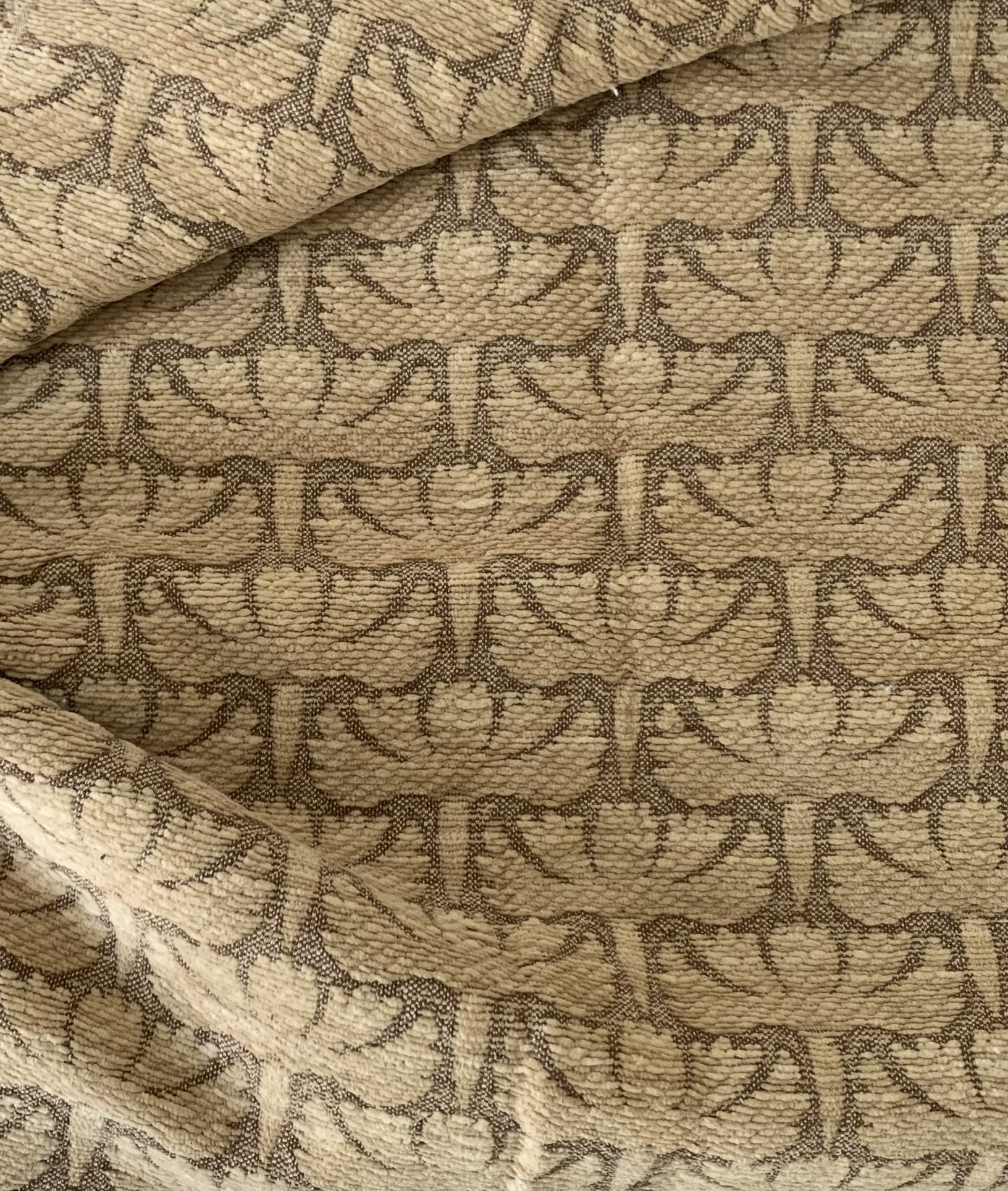 Tissu ameublement velours fleurs abstraites – Image 3