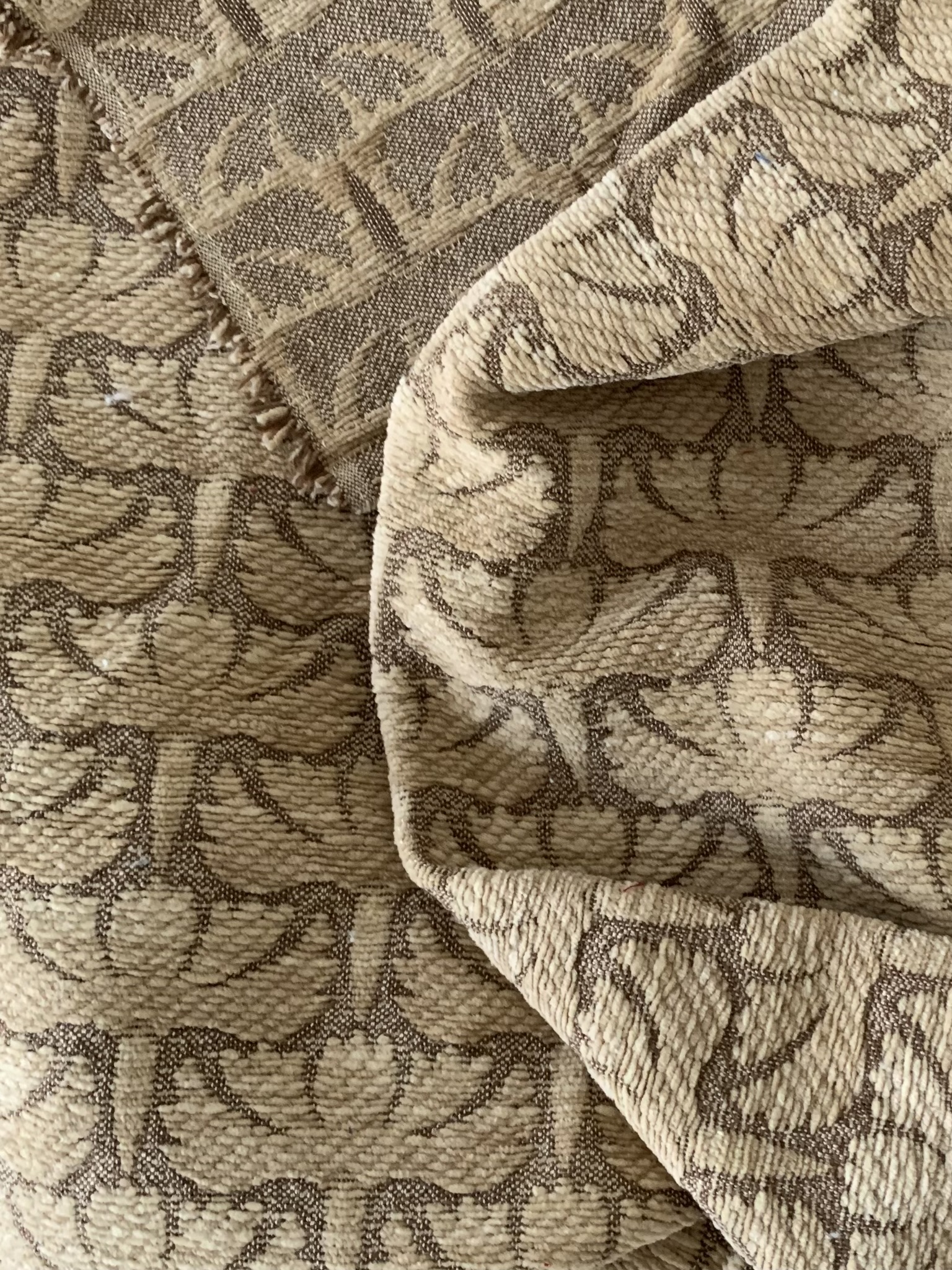 Tissu ameublement velours fleurs abstraites – Image 4