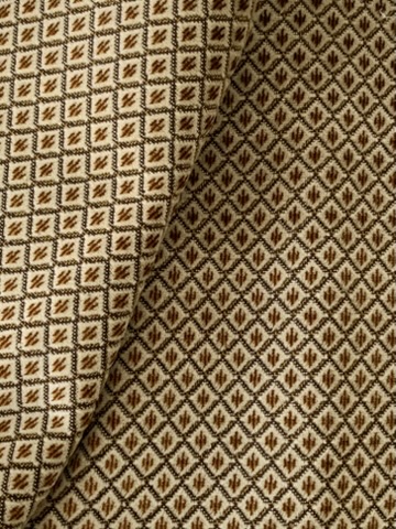Tissu tapissier losanges beige velours – Image 4