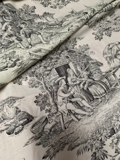 Tissu toile de Jouy "Les Beaux Jours" – Image 3