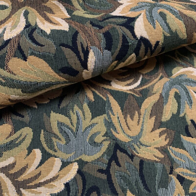 Tissu jacquard Gobelin motifs végétaux