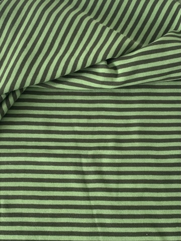 Bord côte lisse rayé vert – Image 3