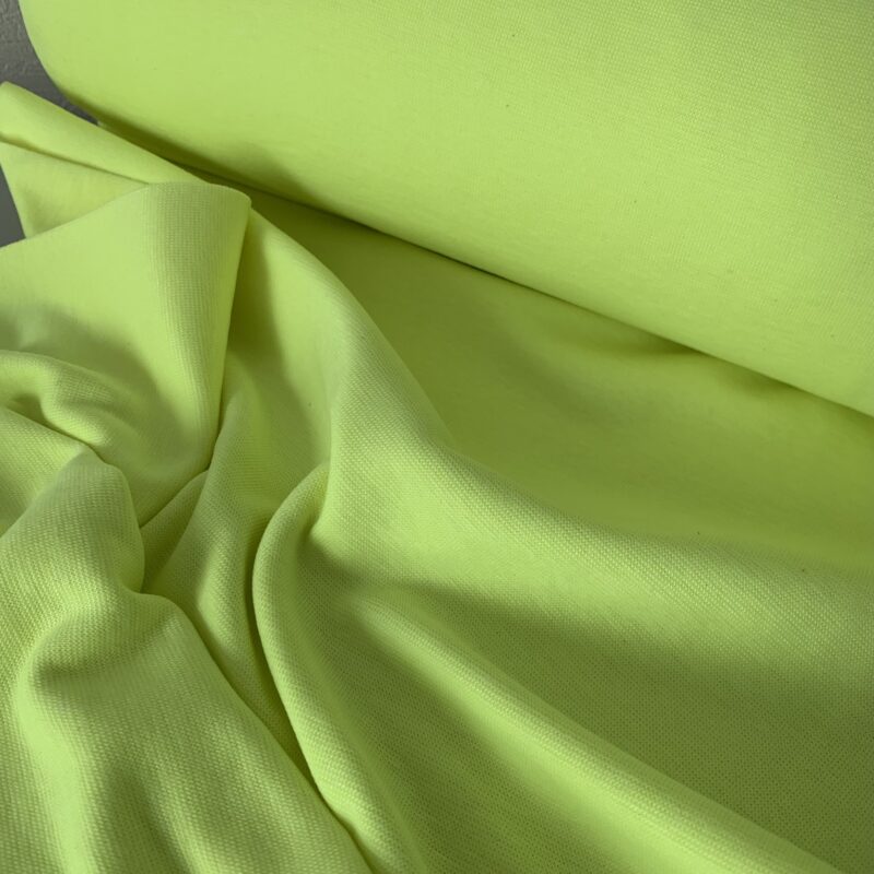 Bord côte lisse jaune fluo