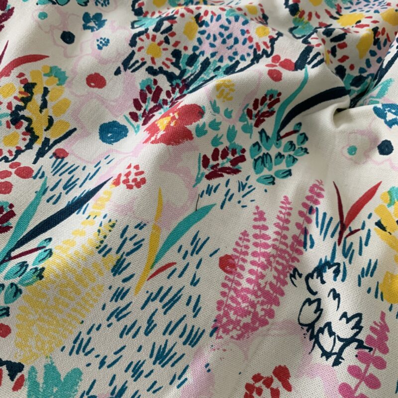 Tissu toile de coton épais champêtre