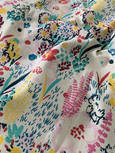 Tissu toile de coton épais champêtre