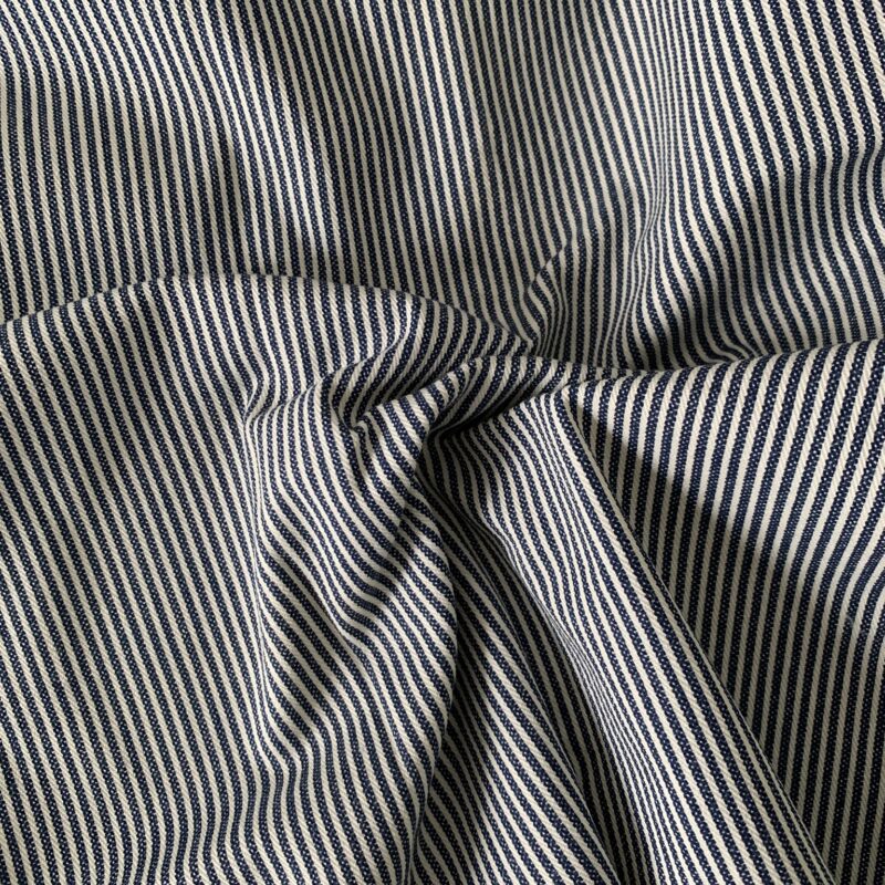 Tissu toile de coton épais tissé à rayures