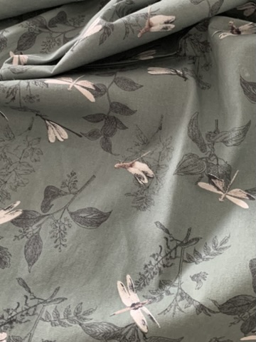 Tissu coton bio libellules – Image 2