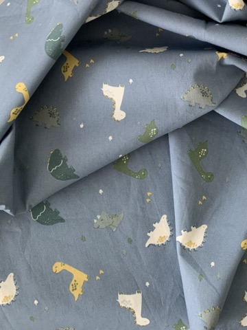 Tissu coton motifs bébé dinosaures – Image 3