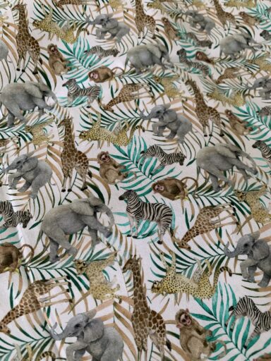 Tissu coton animaux de la savane – Image 3