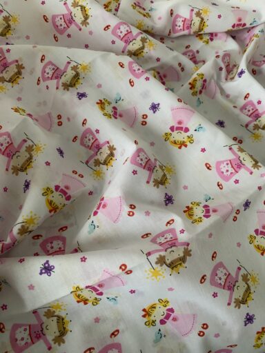 Tissu polycoton petites fées