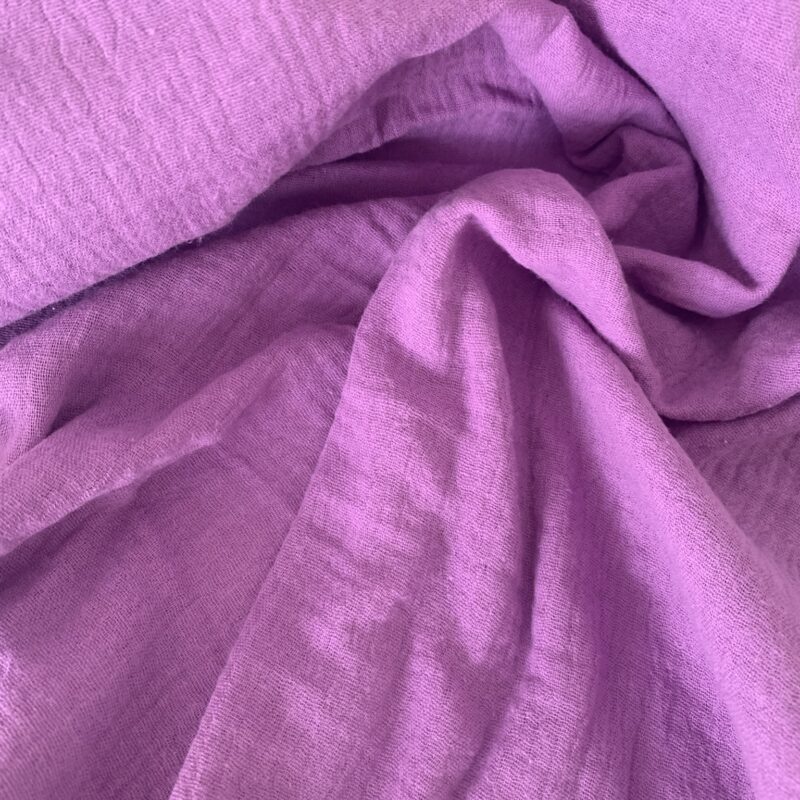 Tissu double gaze violet uni