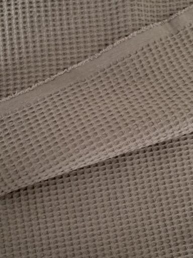 Tissu nid d'abeille gris