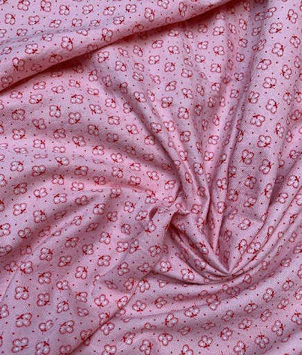 Flanelle de coton vintage rose
