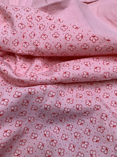 Flanelle de coton vintage rose – Image 2