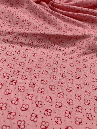 Flanelle de coton vintage rose – Image 3
